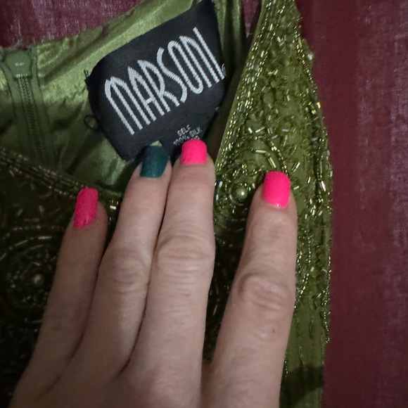 Marsoni size 8 like new condition used once w green sash fits like a 6 30”waist - Picture 7 of 17